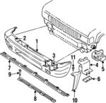 8978051541 - : Reinforcement Bracket for Isuzu Image