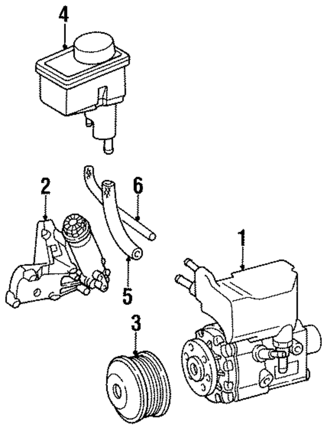 1404664501 - Steering: Power Steering Pump for Mercedes-Benz Image