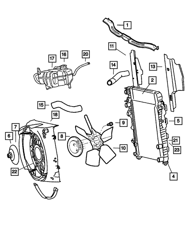 52079666AA - Cooling: Radiator Isolator for Jeep: Liberty Image