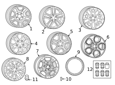 Wheel for 2018 Jeep Wrangler #0