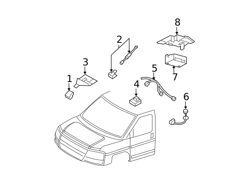 Communication System Components for 2005 Chevrolet Express 2500 #0