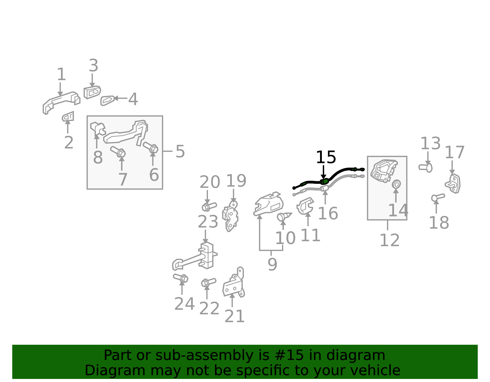 2008-2015 Scion xB Lock Cable 69730-12130 | Toyota Parts Express