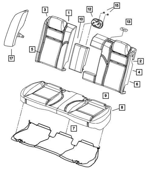 Rear Seats- Folding and Quad for 2007 Dodge Magnum #1