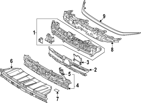 Grille & Components for 2025 Lexus TX500h #0