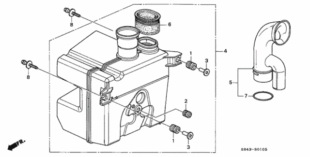 Resonator Chamber for 2002 Honda Accord #0