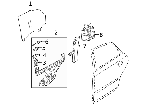 Rear Door for 2007 Volvo V50 #0
