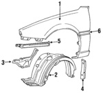 527131704002 - : Front Molding for Toyota: MR2 Image