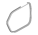 8W9833721C - Body: Weather-strip On Body for Audi: A4 allroad Image