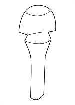 10263972 - Body: Armrest Bumper for Cadillac: DeVille | GMC: Jimmy | Oldsmobile: Alero Image