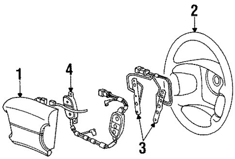 Steering Wheel & Trim for 1999 Mercury Cougar #0