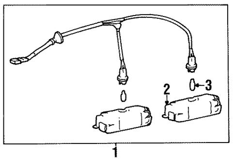 License Lamps for 1997 Hyundai Elantra #0