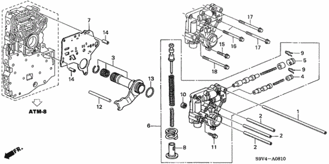 AT Regulator Body (-'05) for 2005 Honda Pilot #0