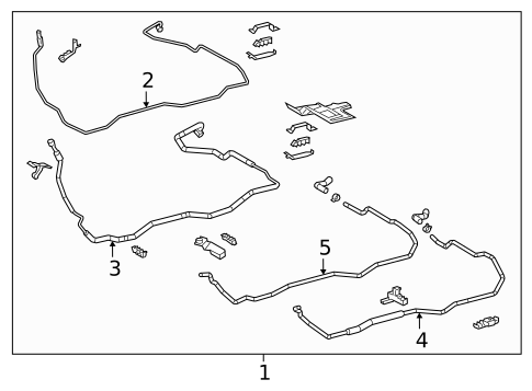 Rear AC Lines for 2018 Lexus RX450hL #1