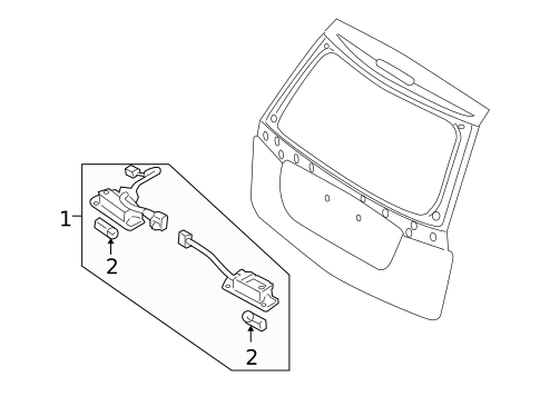 License Lamps for 2009 Kia Rondo #0