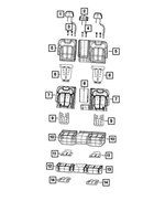 6XS191T5AE - : Second Row Headrest for Mopar Image