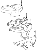 4667722 - Exhaust: Manifold Gasket for Chrysler: Sebring | Dodge: Avenger, Neon Image