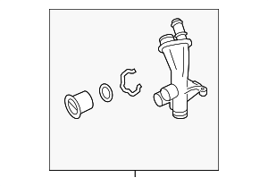 PB121187 - Cooling System: Radiator Coolant Hose Adapter for Porsche Image