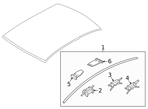 Exterior Trim - Roof for 2025 Hyundai Sonata #0