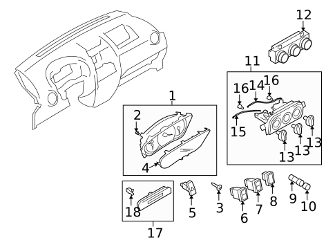 Driver Information Center for 2009 Suzuki SX4 #0