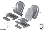 52107387697 - Seats: Foam Pad, Sport Seat for BMW Image
