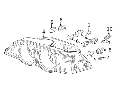 Tail Lamps for 2004 Acura RSX #0