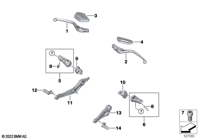 23419829555 - : Pedal Toe Piece, Shifter for BMW-Motorrad Image