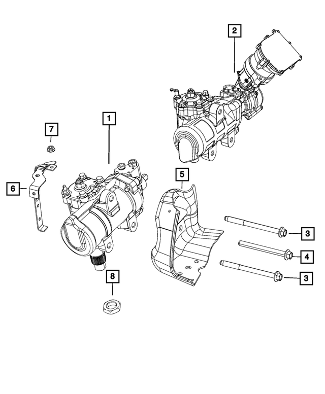 « 68575539AB – Steering : Direction Assistée Pignon pour Mopar Image »