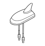 1K6035507F - Electrical: Satellite Antenna for Volkswagen: GTI, Passat, Rabbit Image