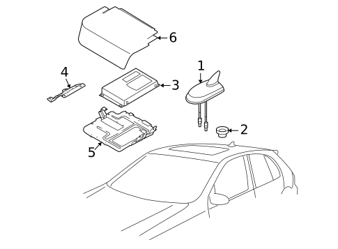 Antenna & Radio for 2009 Volkswagen Rabbit #0