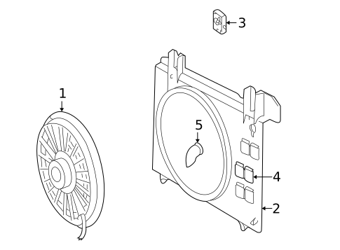 Cooling Fan for 1999 Volvo V70 #0
