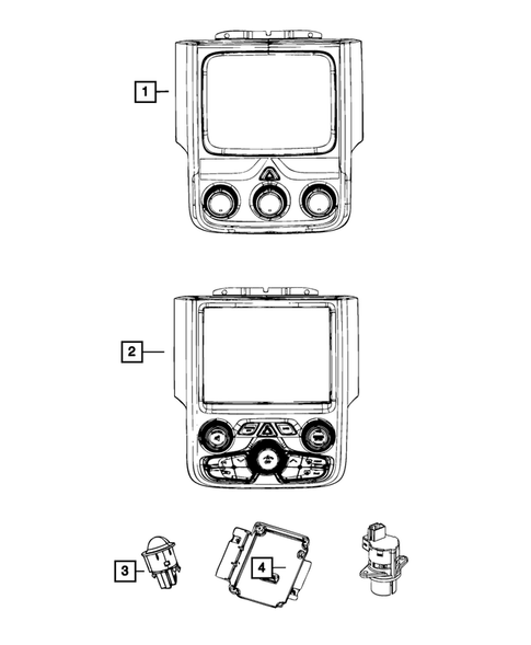 Air Conditioner and Heater Controls for 2016 Ram 2500 #0