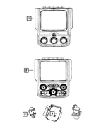 5VD73JXPAD - Air Conditioners and Heaters: Center Stack for Ram: 1500, 2500, 3500 Image