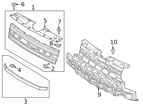Grille & Components for 2014 Ford Flex #0