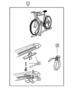 82207942 - Mopar Accessories - Component Parts: Bike Carrier Kit for Mopar Image