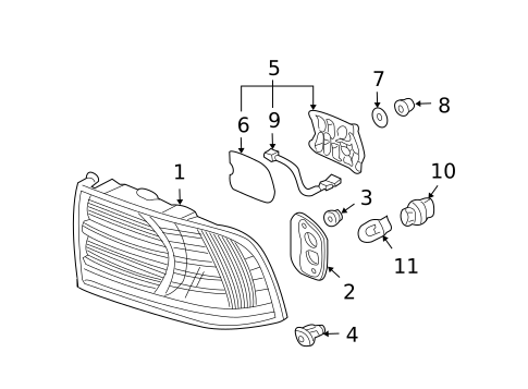 Bulbs - Chassis for 2004 Acura TL #1