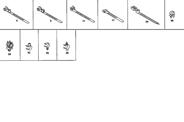1169970890 - Electrical Equipment and Instruments: Cable Tie for Mercedes-Benz Image image