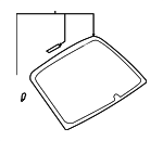 65109AG08B - Body: Back Glass for Subaru: Legacy, Outback Image