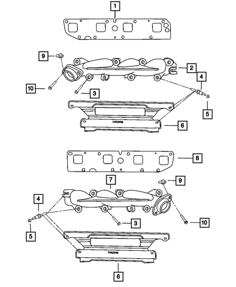 Manifolds for 2007 Chrysler Aspen #1