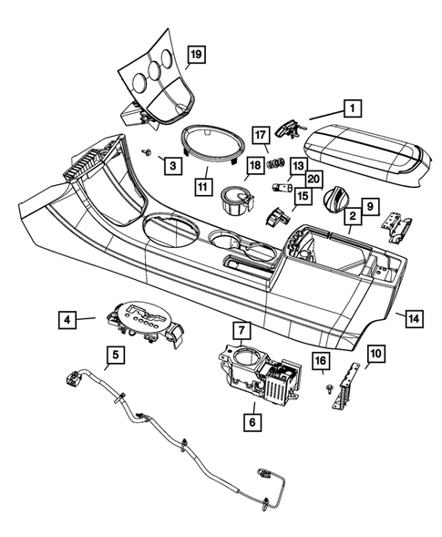 Consoles for 2007 Chrysler Sebring #0