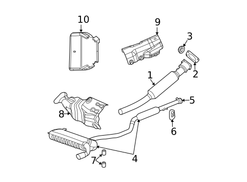 Exhaust Components for 2008 Dodge Avenger #0