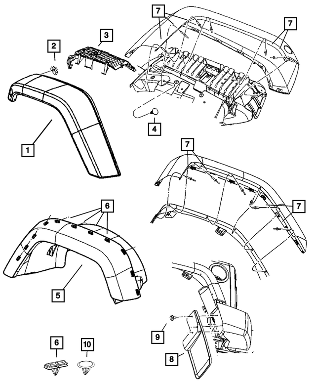 6034355 - Exterior Ornamentation: Hex Head Bolt for Mopar Image