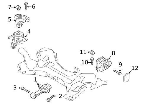 Engine & Trans Mounting for 2018 Hyundai Sonata #0