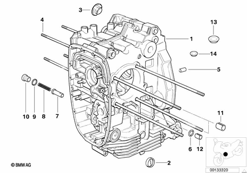 Engine Block for 2006 BMW-Motorrad R 1150 R #0