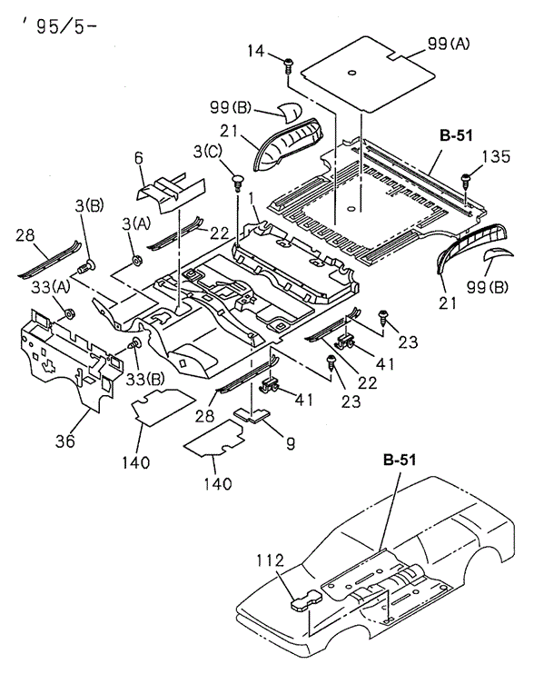 Front - Rear Mat for 1997 Honda Passport #0