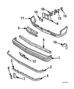 14021402 - Body: Face Bar for Chevrolet: El Camino | GMC: Caballero Image