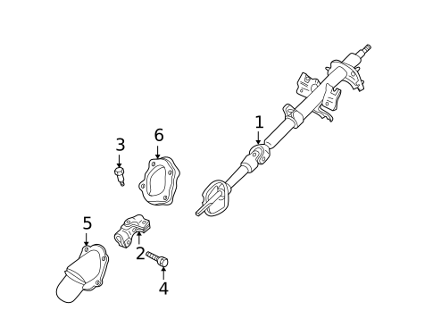 Steering Column Components for 2000 Mazda MPV #0