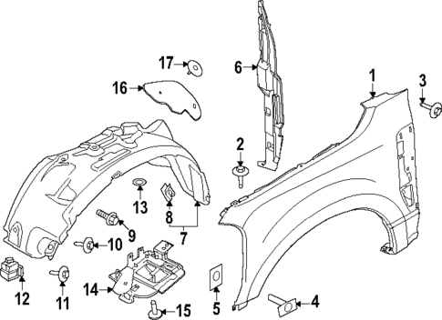 Fender & Components for 2024 Ford F-350 Super Duty #0