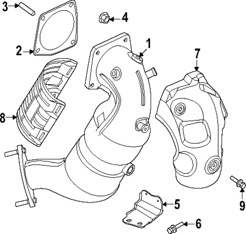 Exhaust Components for 2025 Hyundai Elantra N #1