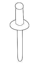 7147261476 - Body: Compartment Box Rivet for BMW: 640i, 640i xDrive, 650i, 650i xDrive, M6 Image