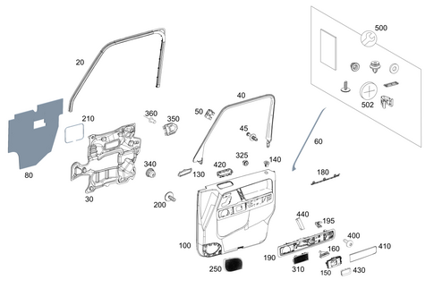 Door Paneling for 2017 Mercedes-Benz G550 #0
